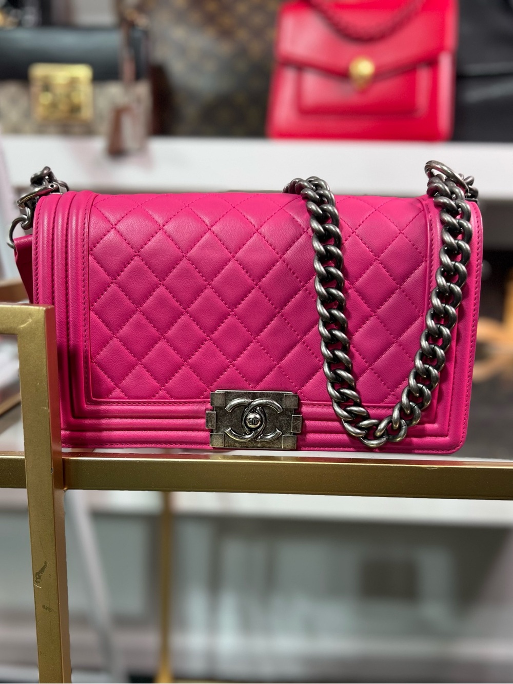 Chanel Pink Boy Bag